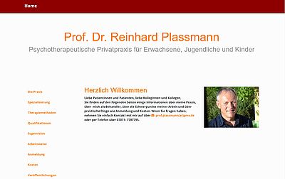 Psychotherapeutische Praxis Prof. Dr. Plassmann